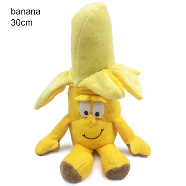 25cm Frukt Plysjdukke Grønnsaksleketøy 30CMBANAN BANAN 30cmbanana