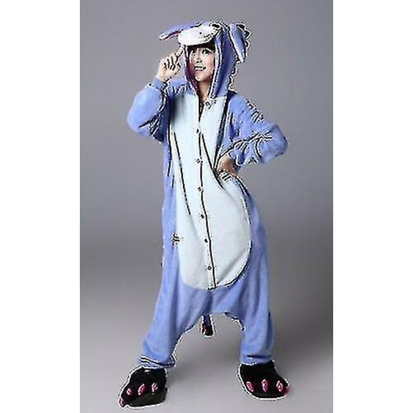 Halloween Unisex Onesie Kigurumi Fancy Dress Kostume Hættetrøjer Pyjamas Sleep Wear-9-1 - Perfekt Eeyore Donkey Eeyore Donkey S for 150-160cm