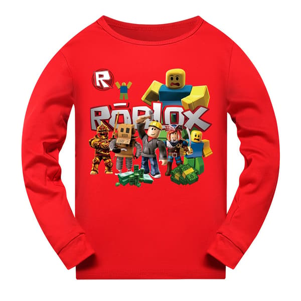 Roblox Spel Långärmad Pyjamas Set Barn Pjs Sovkläder Nattkläder Fans Present Röd Ed Ed 160 cm