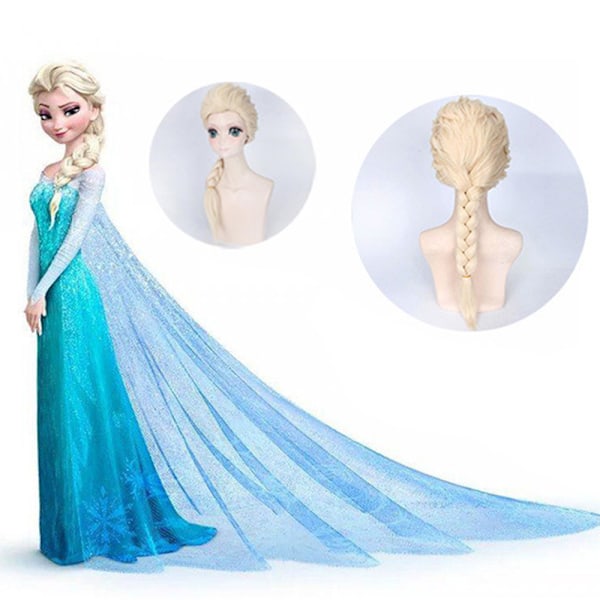 Elsa Wig eurooppalainen ja amerikkalainen Cosplay peruukkipäähineet