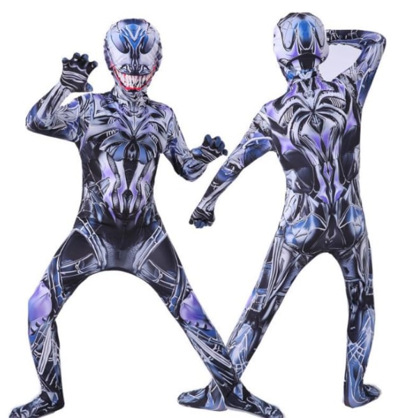 Børn Drenge Spiderman Fancy Dress Fest Jumpsuit Cosplay Kostume Hvid Rød Colored Venom 110cm