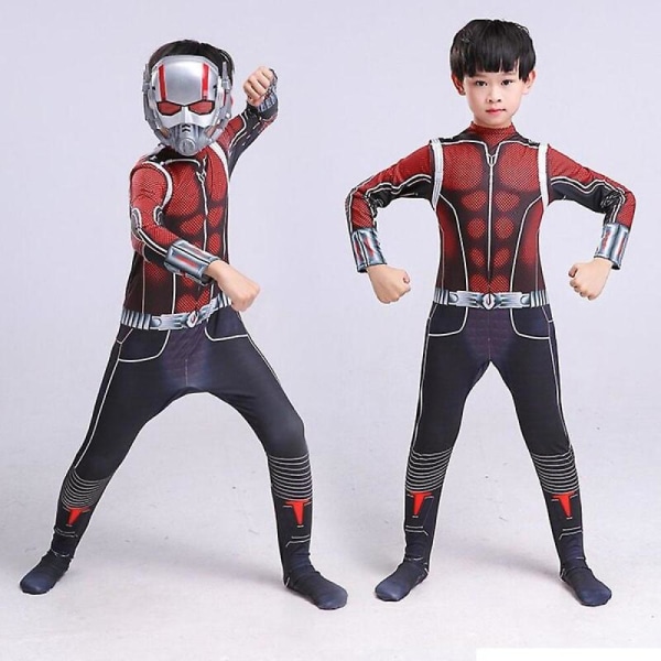 Ant-man Cosplay -asu Superhero Zentai Bodysuit -haalarit 110cm