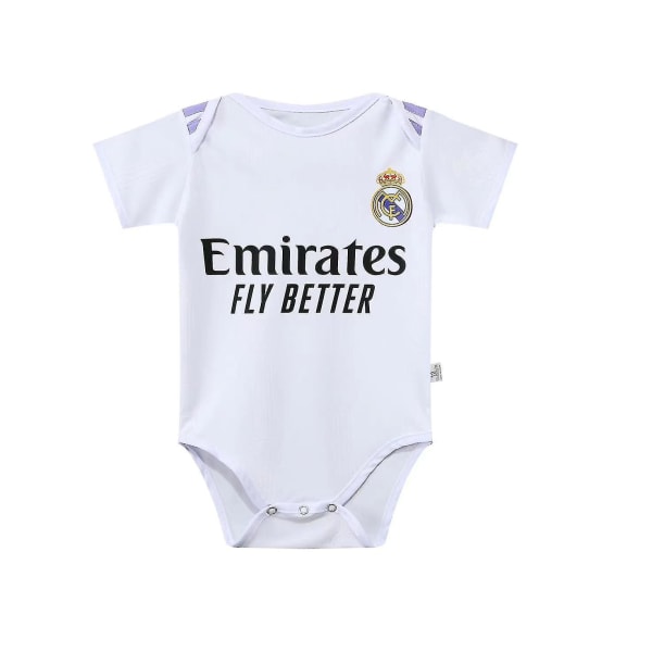 Real Madrid 22-23 Baby Romper fodboldtrøje gave V7 M(72-85cm)