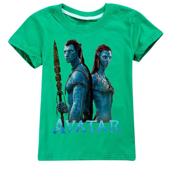 Kids Avatar 2 The Way Of Water Kortærmet 100 % bomuld T-shirt T-shirt gave - Green 160CM 11-12Y