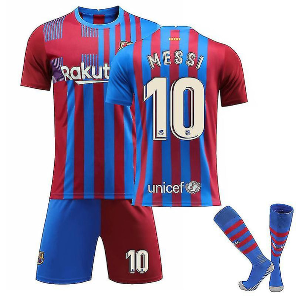 Fc Barcelona hjemmebanetrøje sæson 2021-22 MESSI For Kids 18 (100-110cm)