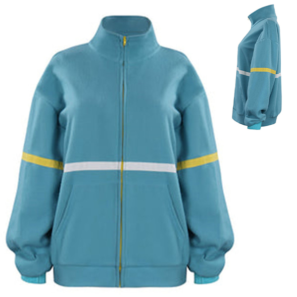 Stranger Things 4 vetoketjullinen takki Miesten naisten talvi Cosplay S