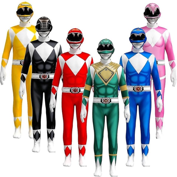 Z Voksne børn Power Rangers Mighty Morphin Halloween Cosplay