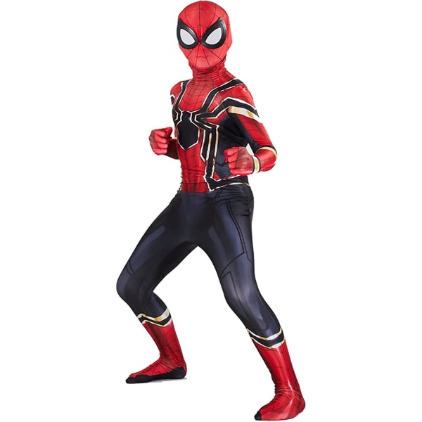 Jentens Iron Spiderman Cosplay-kostyme M
