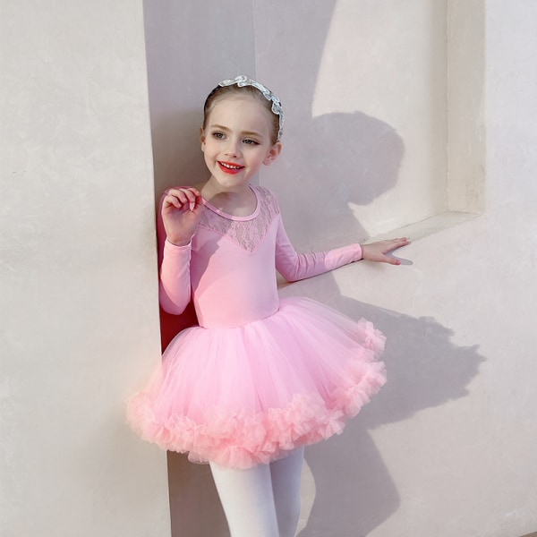 Piger Børn Ballet Dress Princess Sparkly Ballet Leotards Tutu Gi