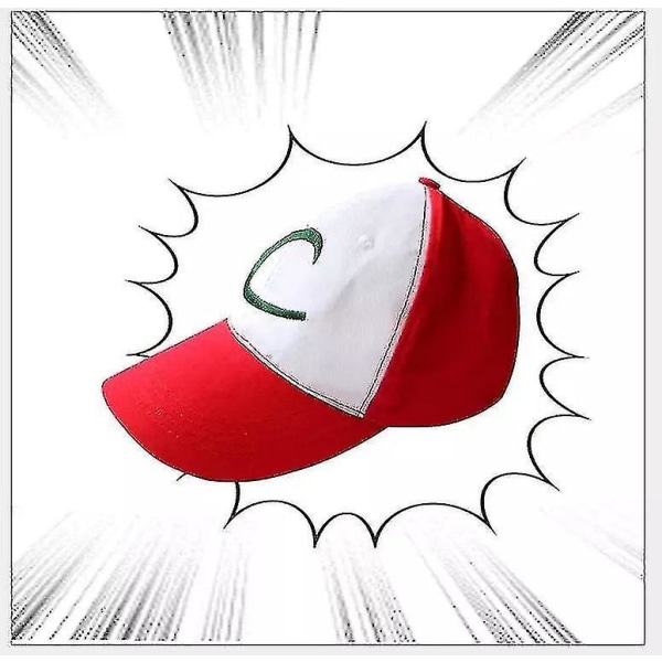 Ash Ketchum Kostym Kappa t Handskar Poke Ball Anime Halloween kostymer Hat