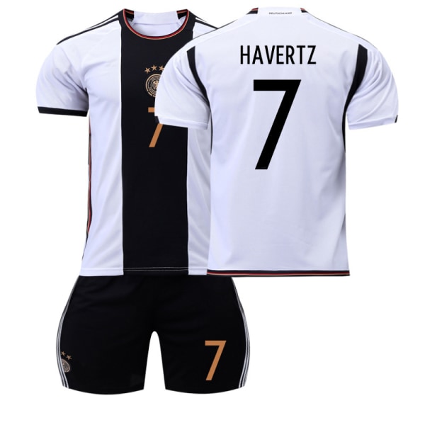 Tysklands tröja 22 23 Tysklands VM-tröja NO.7 Haferts 18(100-110cm)