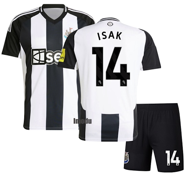 2024-2025 Newcastle United Hemma Barn Fotbollströja Nr 14 Isak (tröja+shorts) 20
