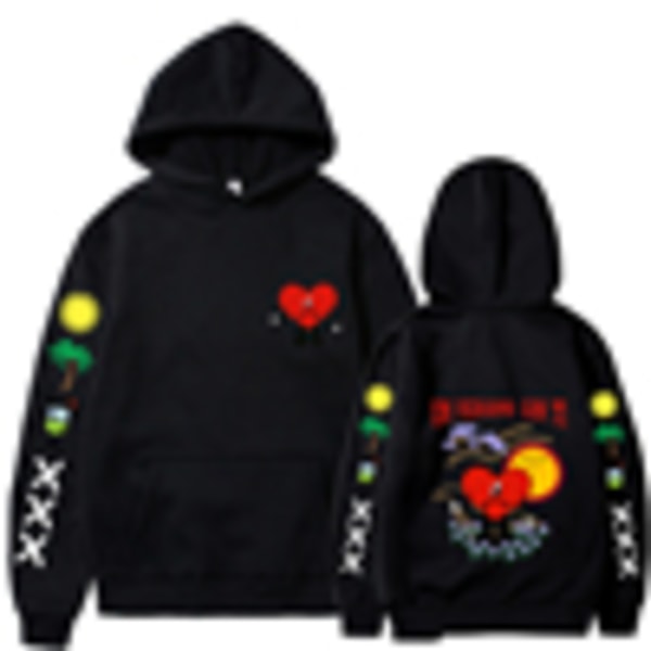 Nyt album Bunny Merch Bad un verano sin ti Hoodie Coat Mænd Kvinder Black XL