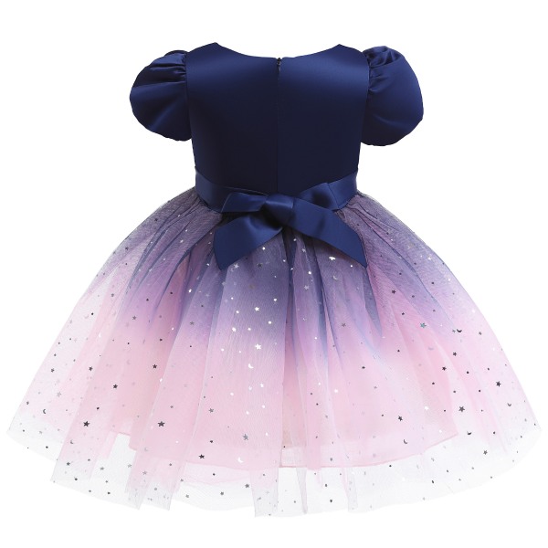 Elegant Princess Dresses Dress Princess Cosplay kostume til kvinder 2688 blue short sleeved 110 3-4Y