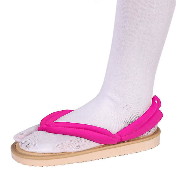 Anime Demon Slayer Cosplay Kengät Kimetsu No Yaiba Kamado Clogs S Rose red 40 41