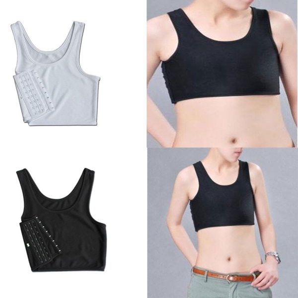 3 st Bröstbindare Underkläder Linne Sidokrok Bustier L 3pcs