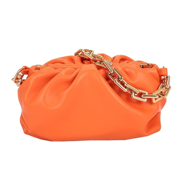 Dumpling Bag Plånböcker Handväskor för kvinnor Chain Pouch Axelväska orange