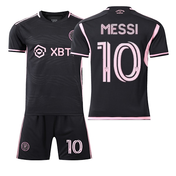 23-24 Miami Away Match 10 Messi International Major League Soccer Jersey Set Kids Jersey Team Kit 2PCS XL