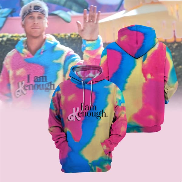 Kvinner Menn Barbie Filmer I Am Kenough Kostyme Hettegensere Pullover XL