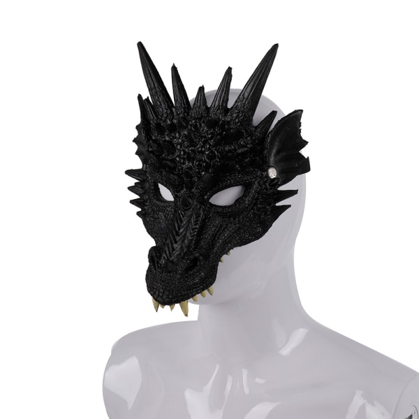 Carnival/Påskdag Cosplay Latex Mask Animal Style Halloween Ca svart