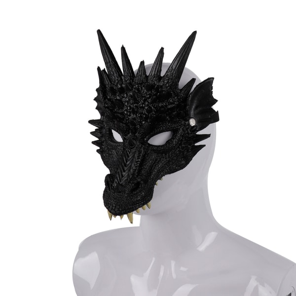 Carnival/Påskedag Cosplay Latex Mask Animal Style Halloween Ca svart