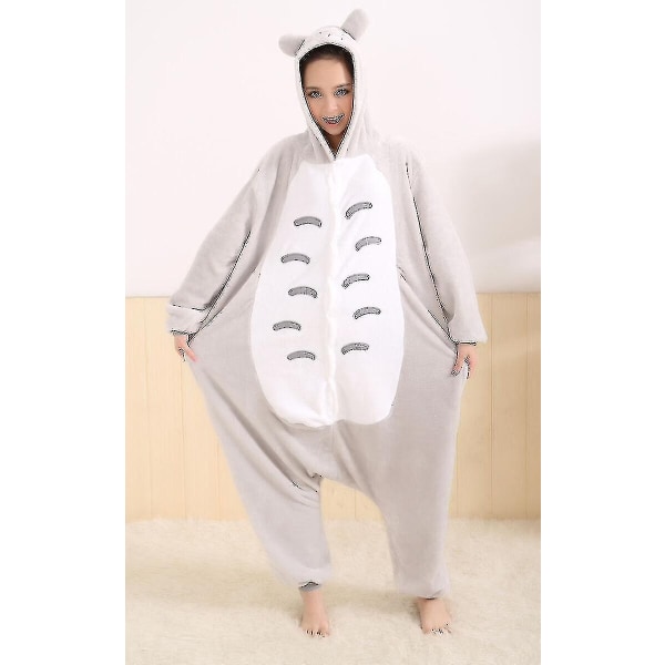 Halloween Unisex Onesie Kigurumi Fancy Dress Puku Hupparit Pyjamat Sleep Wear-9-1 - Perfet Tot Totoro S for 150-160cm