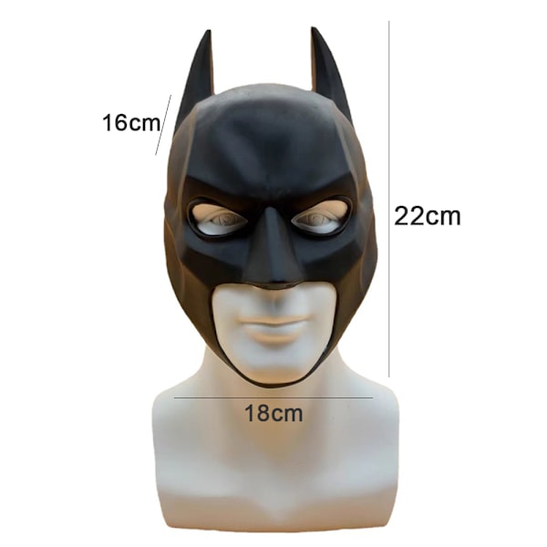 Batman Vuxen Halvmask för män Batman Cosplay Rekvisita Halloween Mask