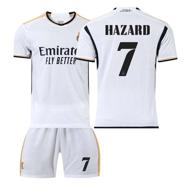 23 Real Madrid Hjemmefotballdrakt nr. 7 Hazaed-drakt #16