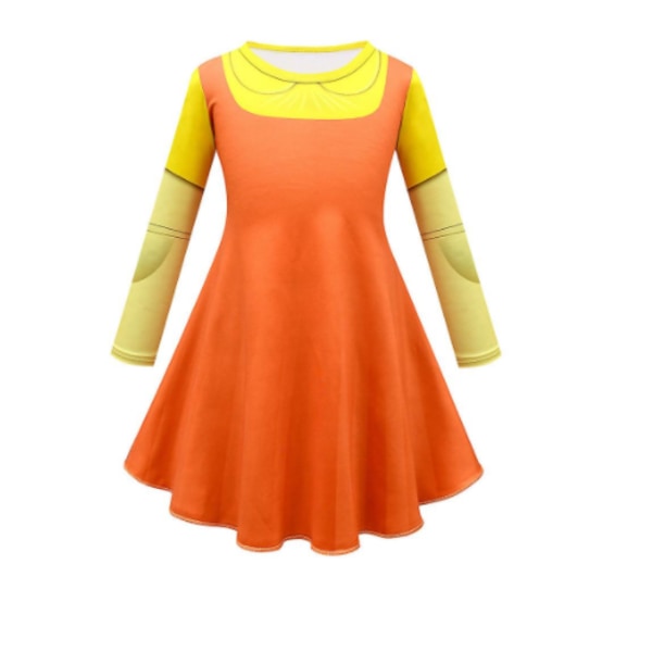 Kids Girls quid Game Kostyme Party Cosplay Fancy Dress S