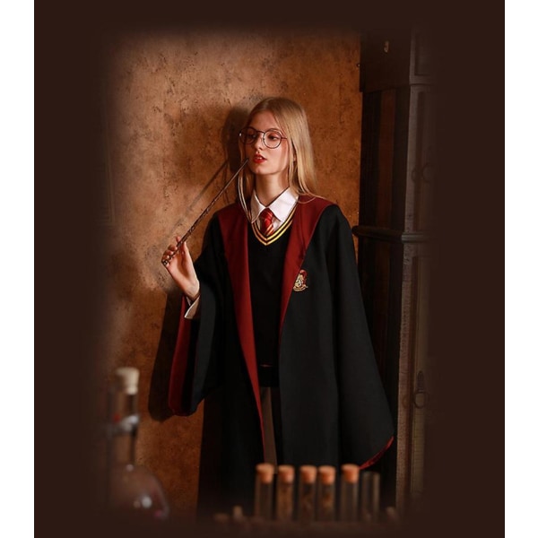 Magic Wizard Harry Potter Cosplay -asuviitta aikuisille lapsille Blue S