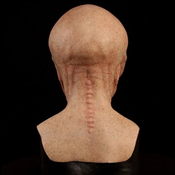 Halloween Alien Latex Mask Hætte Cosplay Fest Decor Kostume Prop
