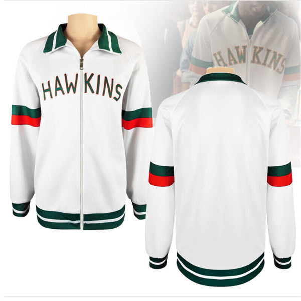 Cosplay ucas HAWKINS Stranger Things Zip Up oose jakke L