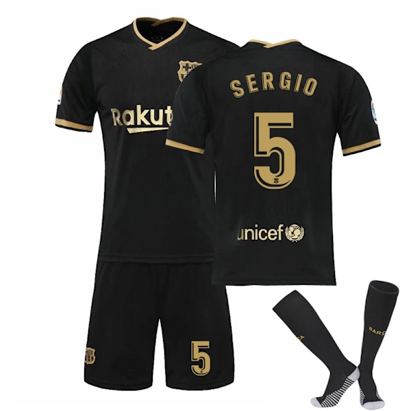 Fotballsett Fotballdrakt Treningssett 21/22 Sergio Barcelona No.5 XS