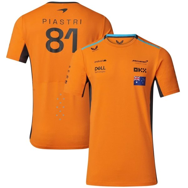 2023 forår og efterår ny Team McLaren PIASTRL#81 T-shirt 0 M