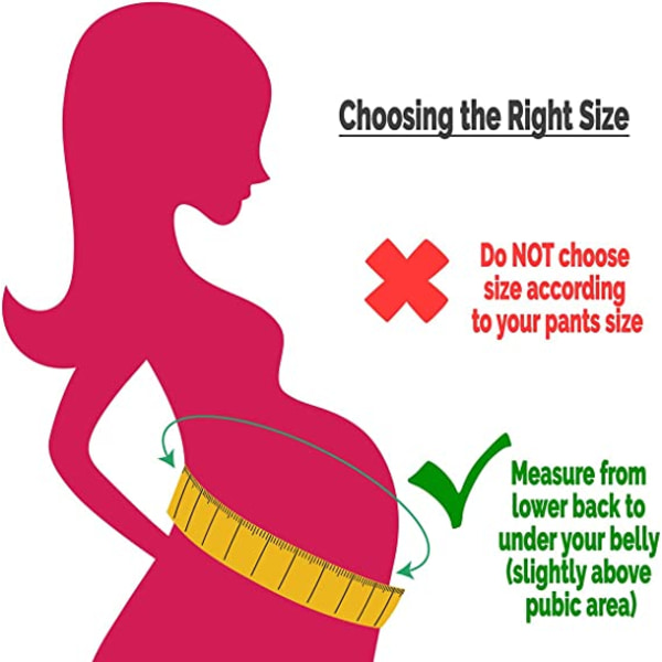 Sengraviditetsbelte (svart XL), graviditetsbelte,