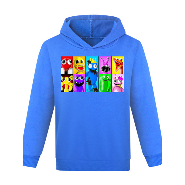 ROBLOX Rainbow Friends Hættetrøje Overdele Børne Hættetrøje Gave Dark Blue 160cm