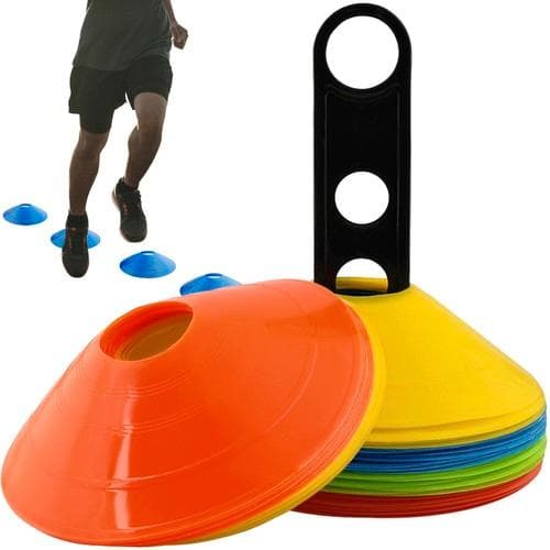 50-Pack - Markeringskoner / Träningskoner - Idrottskoner multifärg