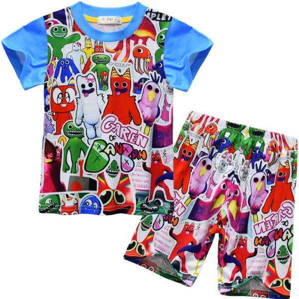 Garten of banban Kids pyjamas T-shirt Shorts 2-delt sæt 130cm