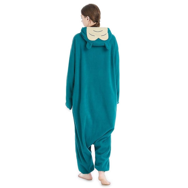 Reedca Snorlax Vuxen Onesie Halloween Cosplay Kostymer Anime Pyjamas för kvinnor och flickor, knappstängning 1 XL