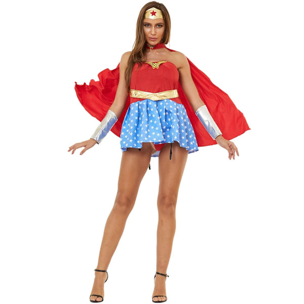 Halloween Sexig arvel Kostym Superhjälte Cosplay asquerade Party M