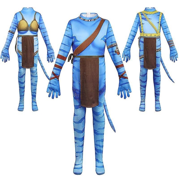 Halloween Cosplay kostym 3d stil bodysuit för barn style 2 130