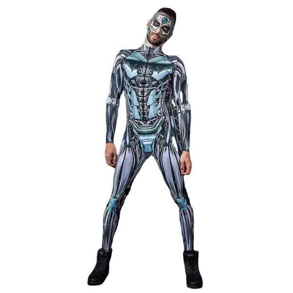Robotkostume til mænd Halloween kostumer til mænd parsæt M XL
