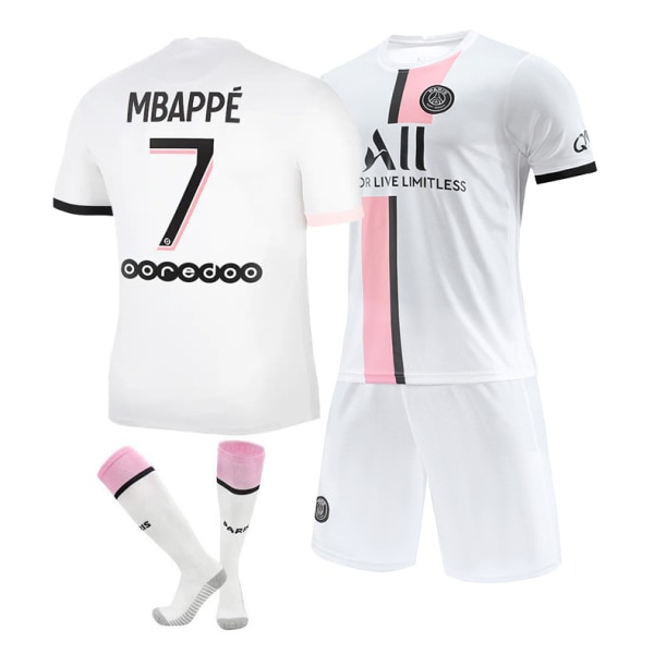 1. Kylian Mbappé Sæt Fodboldtrøjesæt NO.7 size 20