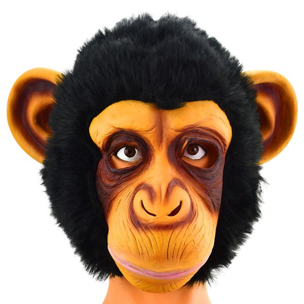 Orangutang huvudbonadsmask Cosplay kostym rekvisita för Halloween