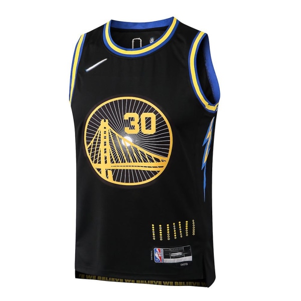 L064# Nba 22/23 Warriors Black No.11 Jersey Vuxen Set M