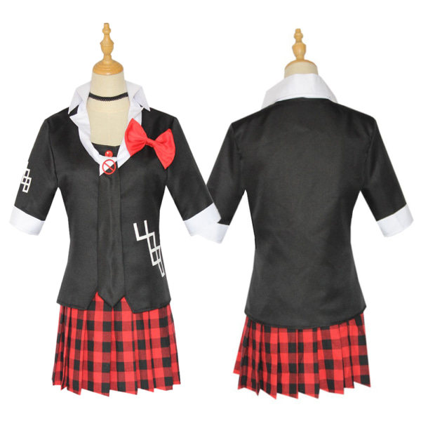 Anime Junko Enoshima Cosplay Kostym Uniform Halloween kostym 2XL S