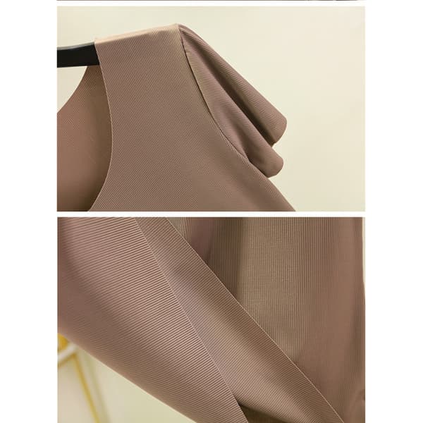 Kvinnor Ice Silk Pyjamas Set T-shirt Elastisk midja lösa byxor Light purple L