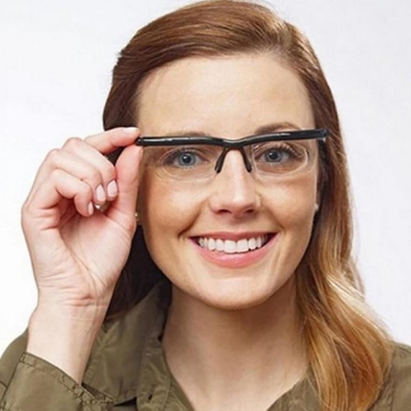 Linsglasögon med justerbar styrka Variabelt fokusavstånd Vision Zoomglasögon