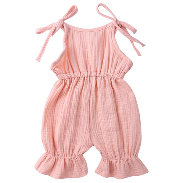 Toddler Vauvan Strappy Bodysuits asut Romperit cm Pink 90