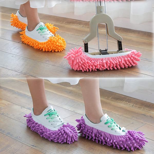 5 Par Multi Function Duster Mopp Tøfler Sko Cover Chenille